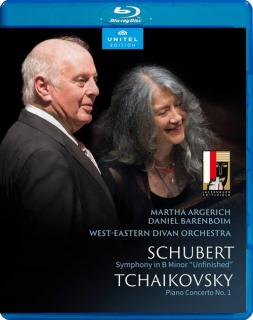 Martha Argerich & Daniel Barenboim Perform Schubert & Tchaikovsky (BluRay) - Argerich, Martha (piano) / West-Eastern Divan Orchestra / Barenboim, Daniel